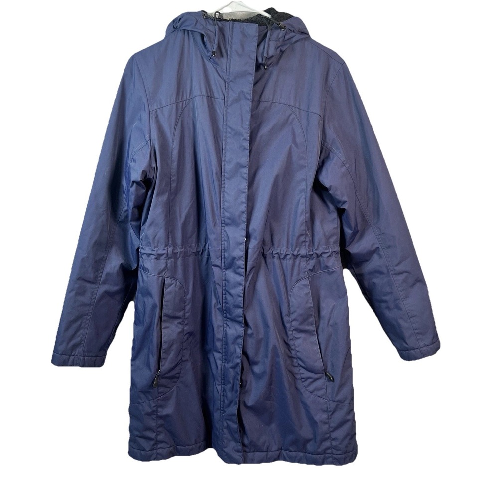 L.L. Bean Women's‎ XS Blue Rain Jacket Waterproof Outdoor Hiking Travel